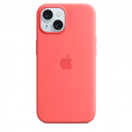 Apple iPhone 15 Silicone Case w MagSafe - Guava, mt0v3zm/a