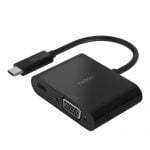 Belkin USB-C to VGA + Charge Adapter (60W PD) - Black, AVC001btBK