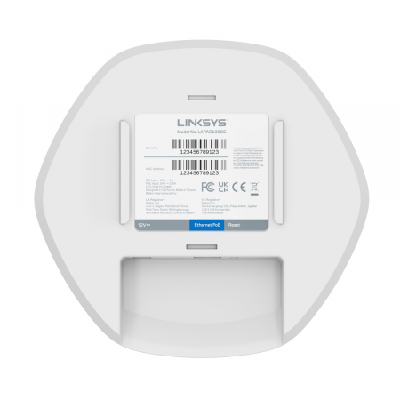 Linksys AC1300 Mu-Mimo Cloud Managed Indoor Ap TAA - White, LAPAC1300C - imagine 5