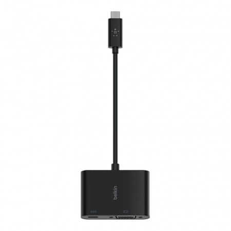 Belkin USB-C to VGA + Charge Adapter (60W PD) - Black, AVC001btBK - imagine 5