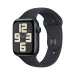 Apple Watch SE2 v2 GPS 44mm Midnight Alu Case w Midnight Sport Band - M/L, mre93qp/a