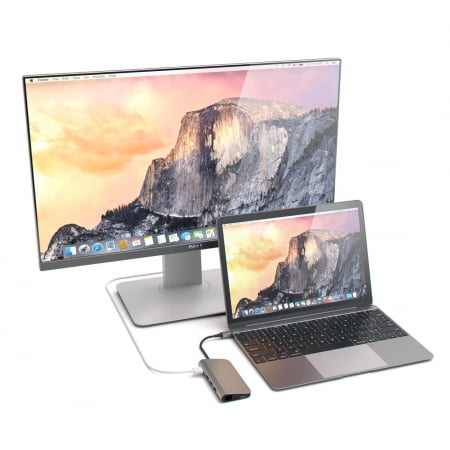 Satechi Aluminium Type-C Multi-Port Adapter (HDMI 4K,3x USB 3.0,MicroSD,Ethernet) - Space Grey, ST-TCMAM - imagine 5