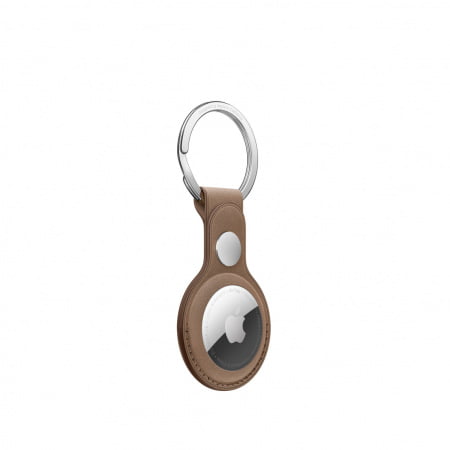 Apple AirTag FineWoven Key Ring - Taupe, mt2l3zm/a - imagine 2
