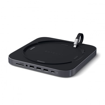 Satechi Aluminium Type-C Stand and Hub for Mac Mini - Space Grey, ST-ABHFM
