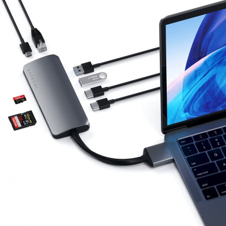 Satechi Type-C Dual Multimedia Adapter - Space Grey, ST-TCDMMAM - imagine 2