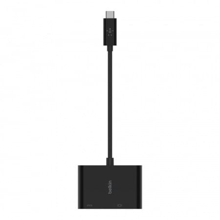 Belkin USB-C to VGA + Charge Adapter (60W PD) - Black, AVC001btBK - imagine 4