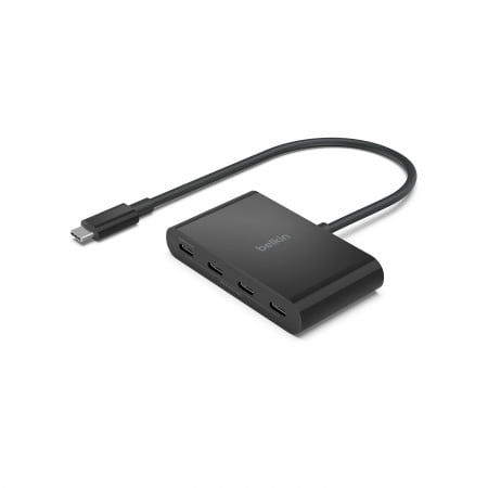 Belkin CONNECT USB-C to 4-Port USB-C Hub - Black, AVC018btBK