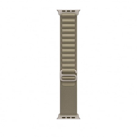 Apple Watch 49mm Band: Olive Alpine Loop - Large, mt5v3zm/a