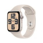 Apple Watch SE2 v2 GPS 44mm Starlight Alu Case w Starlight Sport Loop, mre63qp/a