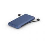 Belkin BOOST CHARGE Plus 10K USB-C Power Bank with Integrated Cables - Blue, BPB006btBLU