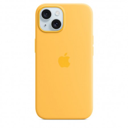 Apple iPhone 15 Silicone Case with MagSafe - Sunshine, mwna3zm/a