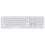 Apple Magic Keyboard (2024) w Touch ID and Numeric Keypad - International English - White Keys, mxk73z/a