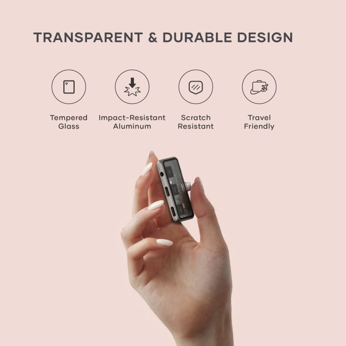 Satechi Mobile XR Hub with dual USB-C and Audio - Space Gray, ST-HXRAJM - imagine 4